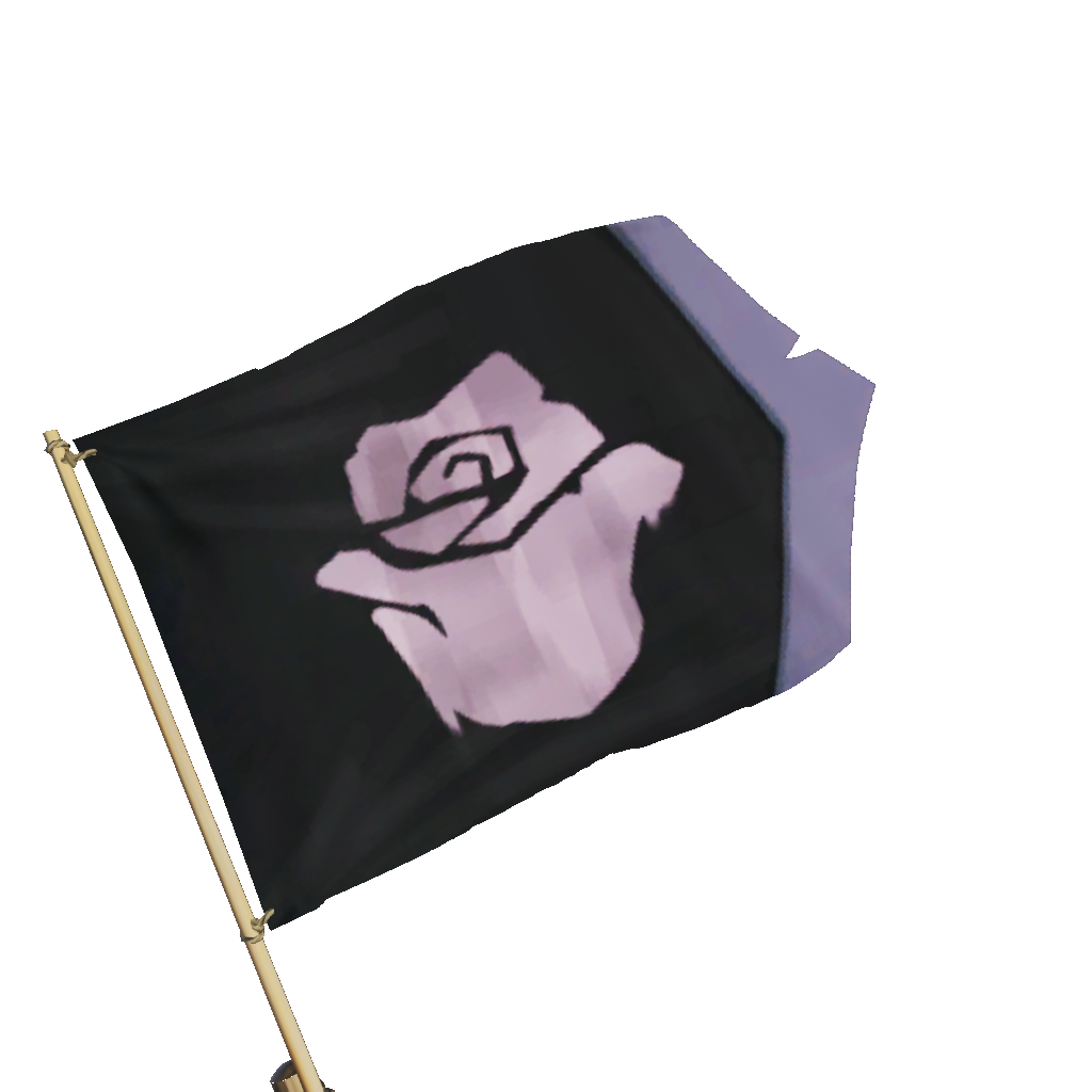 Thriving Wild Rose Flag Items Sea Of Thieves